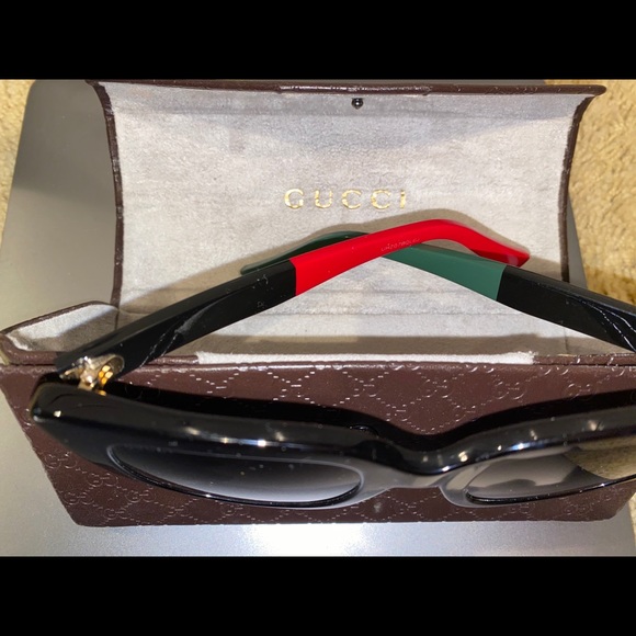 BLACK SQUARE TINTED LENS AUTH GUCCI SUNGLASSES